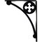 Ekena Millwork Crawley Wrought Iron Bracket, (Single center brace), Powder Coated Black 1 1/2"W x 7 1/2"D x 10"H BKTM01X07X10SCR - alternate 6